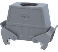 HARTING Han 16B Boîtier à douille haut, 1 sortie de câble droite M40, avec 2 étriers transversaux Raccord vissé M40 Plage de serrage 19,0 mm -