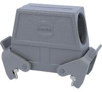 HARTING Han 16B Boîtier à douille haut, 1 sortie de câble latérale M40, avec 2 étriers transversaux Raccord vissé M40 Plage de serrage