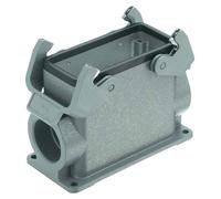 HARTING Han 16B Boîtier de socle haut, 2xM32 sortie de câble latérale, avec 2 étriers transversaux Raccord vissé M32 Zone de serrage