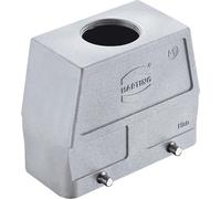 HARTING Han 16B CEM / haute température Boîtier à douille haut, 1xM32 sortie de câble droite, pour 2 étriers (sur la partie inférieure)