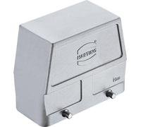 HARTING Han 16B CEM / haute température Boîtier à tulipe haut, 1xPG29 sortie de câble latérale, pour 2 étriers (sur la partie inférieure)