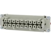HARTING Han 16HvE avec 2 contacts de commutation Insert femelle (F) Raccord vissé, 18 pôles 16/2+PE 400 V/690 V - 500 V