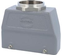 HARTING Han 24B Boîtier à douille haut, 1 sortie de câble droite M50, avec 2 étriers transversaux Raccord vissé M50 Plage de serrage 27,0 mm -