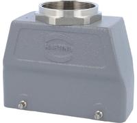 HARTING Han 24B Boîtier à douille haut, 1 sortie de câble droite M50, avec 2 étriers transversaux Raccord vissé M50 Plage de serrage 27,0 mm -