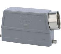 HARTING Han 24B Boîtier à douille haut, 1 sortie de câble latérale M40, pour 1 étrier (sur la partie inférieure) Raccord vissé M40