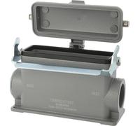 HARTING Han 24B Boîtier de socle haut, 1 sortie de câble latérale M32, avec 1 étrier longitudinal avec capuchon de protection métallique - 1 pièce