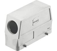 HARTING Han 24B CEM / haute température Boîtier à tulipe haut, 1xPG29 sortie de câble latérale, pour 2 étriers (sur la partie inférieure)