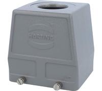 HARTING Han 32B Boîtier à douille haut, 1 sortie de câble droite M40, pour 2 étriers (sur la partie inférieure) Raccord vissé M40