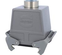 HARTING Han 32B Boîtier de raccordement haut, 1 sortie de câble droite M32, avec 2 étriers transversaux Raccord vissé M32 Plage de serrage
