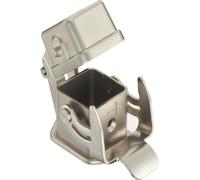 HARTING Han 3A INOX Boîtier droit avec 1 étrier et capuchon de protection métallique - 1 pièce