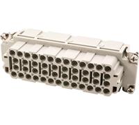 HARTING Han 46EE Insert femelle (F) Connexion à sertir, 46 pôles + PE 500 V, 16 A - 1 pièce