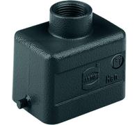 HARTING Han 6B M Boîtier à douille bas, 1 sortie de câble droite M20, pour 1 étrier (sur la partie inférieure) - 1 pièce