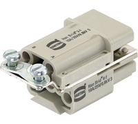 HARTING Han Brid-traversée murale + Cu-Bus Bu-c insert mâle (M) connexion serti, 6 pôles 4/2 50 V, 10 A - 1 pièce