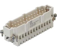 HARTING Han High Temp 24E Insert mâle (M) Connecteur à sertir, 24 pôles + PE 500 V, 16 A - 1 pièce