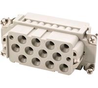 HARTING Han K12/2 Insert femelle (F) Connexion serti, 14 pôles 12/2+PE 690V - 250V Contact de 40A/10A - 1 pièce