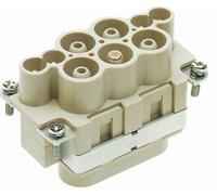 HARTING Han K4/4 insert mâle (M) connexion à vis axiale / cage à ressort, 8 pôles 4/4+PE 690V - 250V contact de