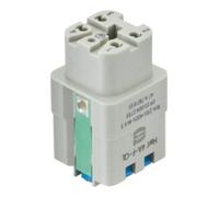 HARTING Han 4A Insert femelle (F) Connecteur Quick-Lock, 4 pôles + PE 230 V/400 V, 10 A - 1 pièce