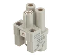 HARTING Han Q2/0 Insert femelle (F) Raccordement axial à vis, 2 pôles + PE 400 V, 40 A - 1 pièce