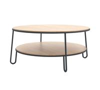 Harto Table basse Eugenie - Chêne/gris ardoise - 90 cm