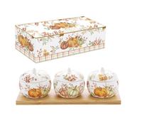 HARVEST set apéritif 3 coupelles en porcelaine