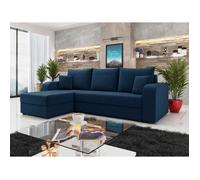 Harvey - canapé d'angle réversible - convertible - avec coffre - en velours - 4 places - style contemporain