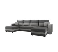 Bestmobilier Canapé panoramique Harvey convertible - Gris