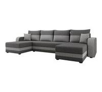 Bestmobilier Canapé panoramique Harvey convertible - Gris