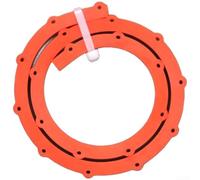 Hasaller Gabarit de travail du bois - Barre de moulage en polymère flexible avec trous pré-percés pour projets de fraisage - 0,5 m, 1,5 m, 2 m (orange 0,5 m)