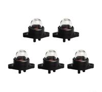 Hasaller Lot de 5 ampoules d'amorçage de rechange pour pompe à carburant de tronçonneuse Compatible avec poulan pour artisan pour débroussailleuse à gaz Echo Pièces en plastique noir 5 x 5 x 5 mm