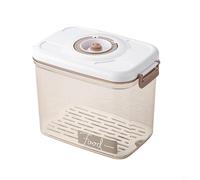 Hasaller Récipient de conservation alimentaire sous vide avec pompe à vide pour réfrigérateur avec plaque de vidange amovible - Boîte de rangement hermétique pour fruits, légumes, pain, collations (C)