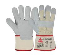Hase OLDENBURG Gants de travail en cuir croûte de bovin TÜV GS Réf. 8 Hase Quantité:12