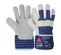Hase ROSTOCK Gants de travail en cuir croûte de bovin TÜV GS Réf. 8 Hase Quantité:12