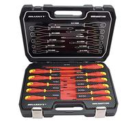 HASKYY 11 pcs 1000V jeu de tournevis d'électricien jeu d'outils Ph CROSS + SLOT Lame acier chrome-vanadium