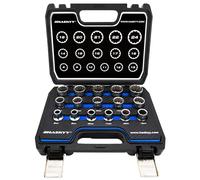 HASKYY 16 pièces XZN Torx pouces douilles à denture multiple 8-24 mm 12 pans clé à douille ensemble de douilles externes