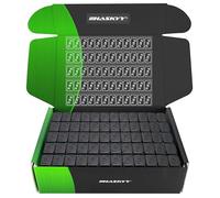 HASKYY 50x masses d'équilibrage poids 12 * 5g autocollants en acier 3kg barre adhésive avec rebord détachable noir