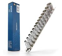 HASKYY Jeu de 13 douilles 1/4" I 4-14 mm I Jeu de douilles Torx 6-12 pans I Profil E multidents