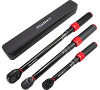 HASKYY Jeu de 3 clés dynamométriques 1/4" 3/8" 1/2" 5-25Nm 20-120Nm 65-350Nm