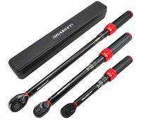 HASKYY Jeu de 3 clés dynamométriques 1/4" 3/8" 1/2" 5-25Nm 20-120Nm 65-350Nm