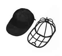 Hat Washing Bag 2-Pack Mesh Laundry Protector Shape Safe(White(bag + bracket))