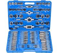 HATANSE 110 Pièces Coffret Tarauds et Filières Métrique M2-M28 Jeu de Tarauds avec Clé à Tarauder pour Couper Filetage Externe Interne (110 pièces)