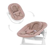 hauck Alpha Bouncer 2 en 1, Disney Bambi Rose - Siège bébé pour chaise haute en bois Alph avec cadre rebondissant, harnais de hanche à 3 points et réducteur de siège, de la naissance jusqu'à 9 kg