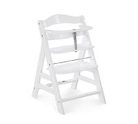 Hauck Alph Chaise haute traditionnelle Siège dur Blanc