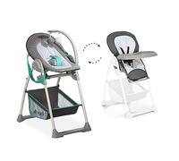 hauck Chaise Haute Bébé 2 en 1 Sit N Relax - Hearts | Convertible en transat, dès naissance, évolutive, réglable en hauteur, multiposition, pliable