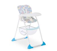 hauck Chaise Haute Bébé Sit N Fold - Utilisable dès 6 Mois à 15 kg, Pliable et Réglable, Tablette Repas Amovible, Dossier Inclinable à 1 Main, Légère, Panier - Cercles Multicolore