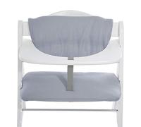 hauck Coussin Chaise Haute Bébé Highchair Pad Deluxe - Stretch Grey | Compatible avec chaises hauck Alph Bet et Arketa, lavable en machine, fixation auto-agrippante