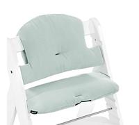 hauck Coussin Chaise Haute Bébé Highchair Pad Select, Compatible avec Chaises Alph Bet et Arketa, Antidérapant, Double Rembourrage au Dossier, Facile à Fixer, Mousseline Menthe