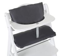 hauck - Coussin d’assise Deluxe pour Chaise haute bébé Alpha (2 pièces) - Housse confort - Couleur Gris