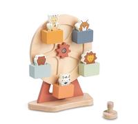 Hauck Jouet Bebe Grande Roue Play Fun Fair S, Compatible Plateau Play Tray pour Chaise Haute Bébé Alph Bet ou Arketa, Développe Coordination Œil-Main, dès 12 Mois, Animaux