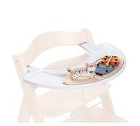 hauck Plateau avec Xylophone Bebe Play Music Set pour Chaise Haute Bebe Alph Jouet en Bois Bebe (Certifié FSC®) - Combinable avec le Play Tray, Matériau Recyclé - Zebra White