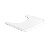 Hauck Plateau pour chaise haute Alpha – Bois de hêtre FSC, bord surélevé – Blanc (6–36 mois)